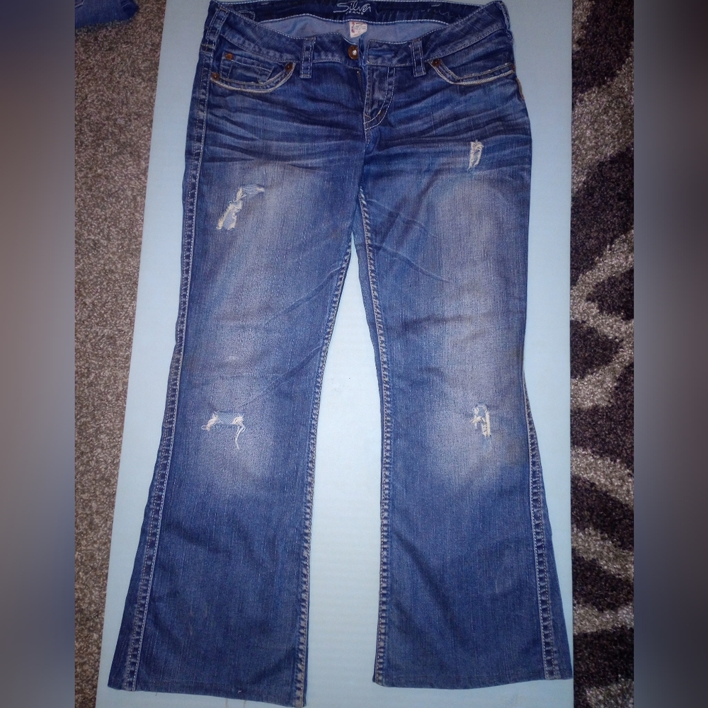 Silver jeans
